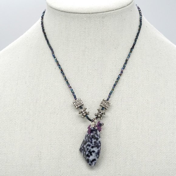 My Bead Emporium Jewelry - Necklace with assorted charms and stone.